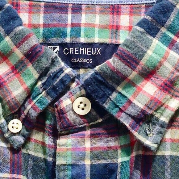 Cremeux Classics Men's XL Multicolor Plaid Button-Down Shirt - Picture 3 of 9